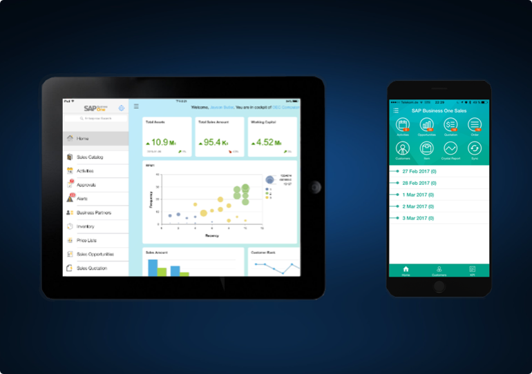 Application SAP Business One mobile et tablette – Go Cloud ERP